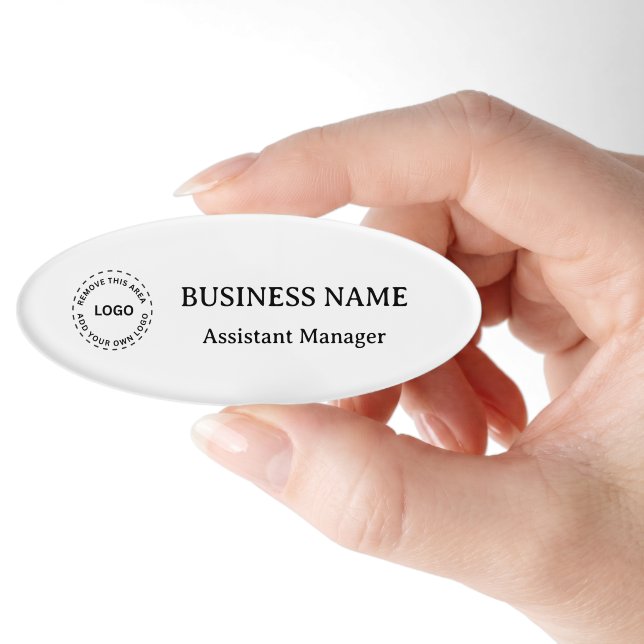 Badge D'identification Employé commercial professionnel simple