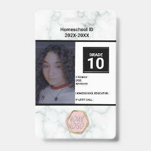 Badge d'identification en marbre privé pour l'ense