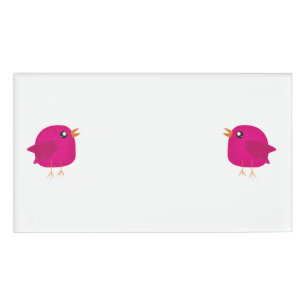 Badge D'identification Enfants mignonette birdy