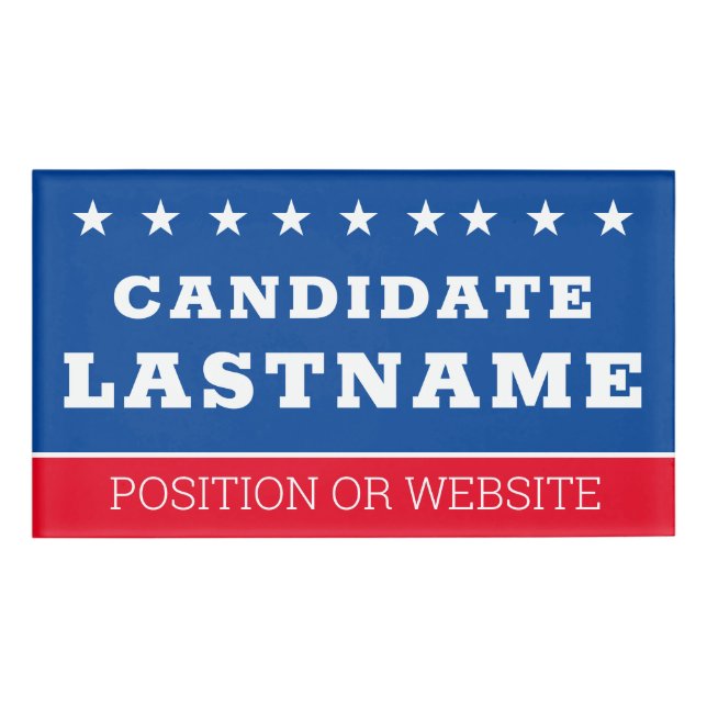 Badge D'identification Équipement de campagne personnalisé avec nom et no (Devant)