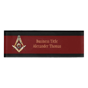 Badge D'identification Esprit maçonnique (jaunâtre)