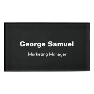 Badge D'identification Étiquette de nom d'employé de simple entreprise