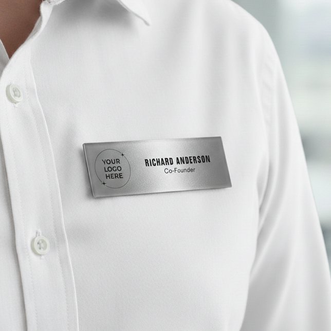 Badge D'identification Étiquette de nom du propriétaire de l'entreprise | (Créateur téléchargé)
