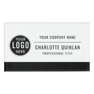 Badge D'identification Étiquette d'entreprise avec logo moderne