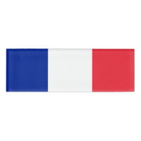 Étiquette du nom du drapeau de la France