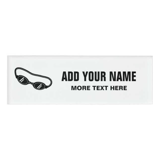 Badge D'identification Étiquette nominative magnétique personnalisée pour (Devant)