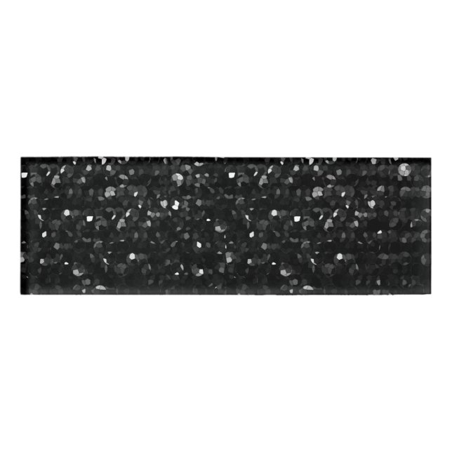 Badge D'identification Étiquette nommée Bling en cristal Strass (Devant)