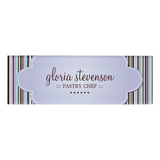 Badge D'identification Étiquette nommée de boulangerie (Devant)