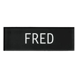 Badge D'identification Étiquette nommée de Fred