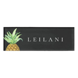 Badge D'identification Étiquette nommée personnalisée par île d'ananas