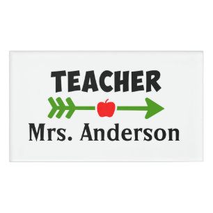 Badge D'identification Étiquette personnalisée pour enseignant