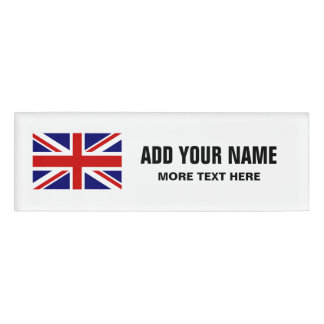 Badge D'identification Étiquettes nommées personnalisées par drapeau