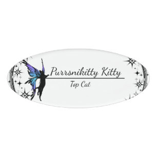 Badge D'identification Étoile du Chat Cosmique