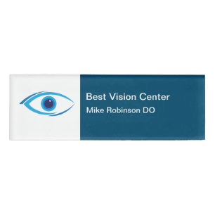 Badge D'identification Eye Care Modern Staff Name Tags