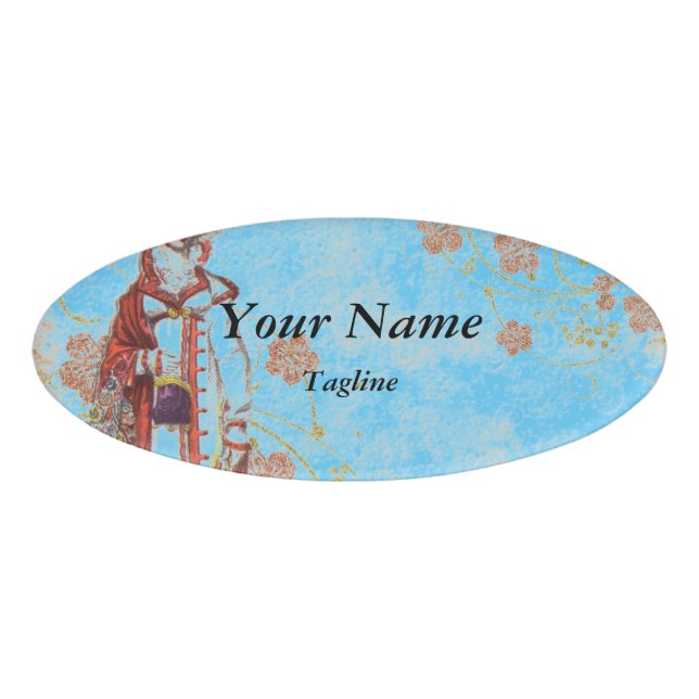 Badge D'identification Femme victorienne (Devant)