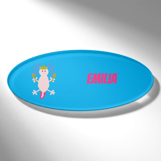 Badge D'identification Fête de la coutume mexicaine de l'Axolotl (Devant)