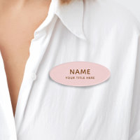 Fille rose pâle personnalisée Simple Titre moderne