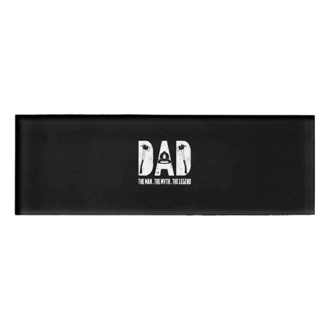 Badge D'identification Firefighter | The Man The Myth The Legend (Devant)