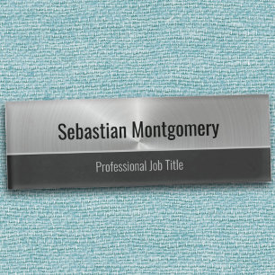 Badge D'identification Flare métallique professionnelle en acier inoxydab
