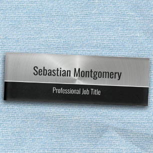 Badge D'identification Flare métallique professionnelle en acier inoxydab
