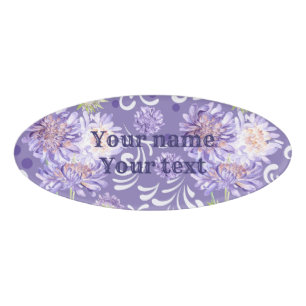 Badge D'identification fleurs