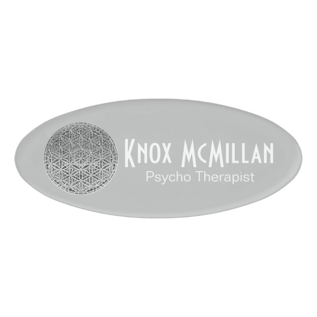 Badge D'identification FLEURS DE VIE - Médaille Argent (Devant)