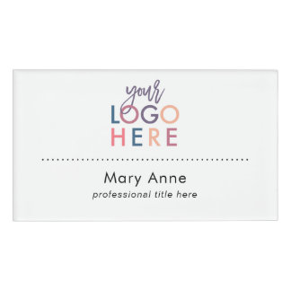 Badge D'identification Fonction professionnelle de logo simple moderne