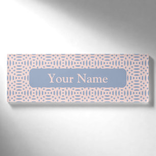 Badge D'identification formes circulaires motif sans couture