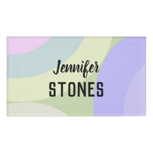 Badge D'identification Formes colorées Abstraites