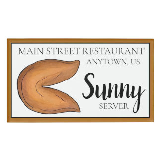 Badge D'identification Fortune Cookies Restaurant chinois Restauration Ga
