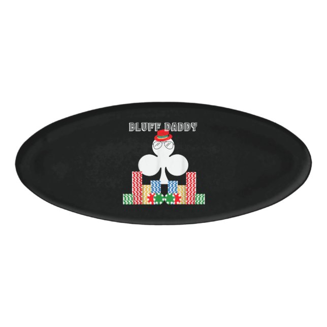 Badge D'identification Funny Bluff Daddy Poker Casino Jeu Texas (Devant)