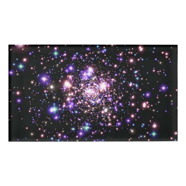 Badge D'identification Galaxie pétillante (Devant)