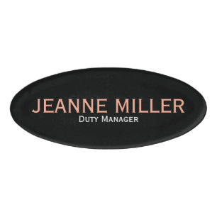 Badge D'identification Gestionnaire de fonctions élégant