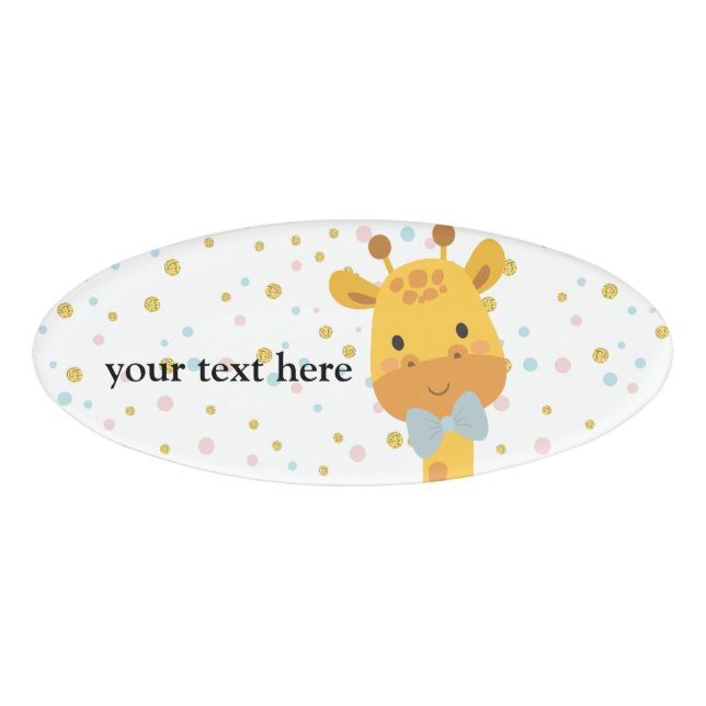 Badge D'identification Giraffe, animal (Devant)