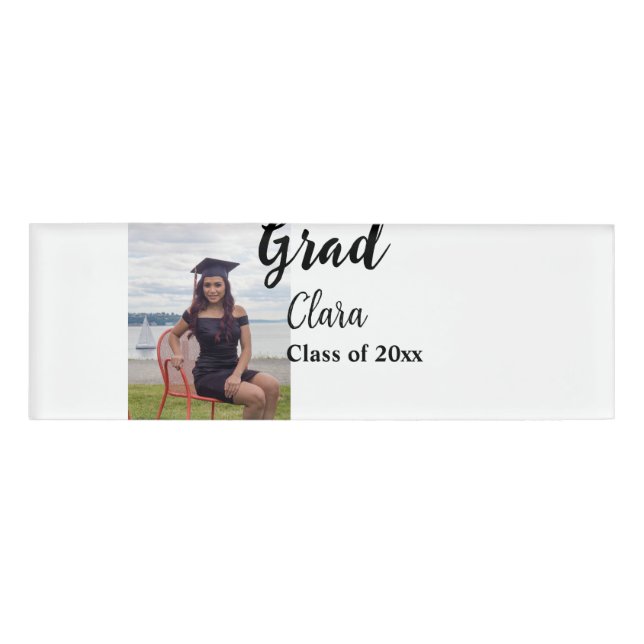 Badge D'identification Graduation ajouter nom classe de 20xx félicitation (Devant)