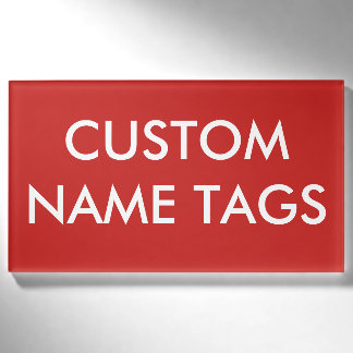 Badge D'identification Grand modèle nommé de blanc d'étiquette