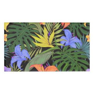 Badge D'identification Graphique de fleur d'Aloha de Hawaii tropical