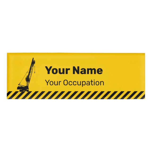 Badge D'identification Grue de construction (Devant)