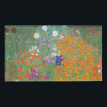 Badge D'identification Gustav Klimt Fleur Jardin Cottage Nature<br><div class="desc">Un beau tableau de jardin - c'est un tableau classique de Gustav Klimt,  appelé Cottage Garden,  ou Bauergarten,  1907,  qui est un gros plan d'un jardin fleuri,  un tableau floral coloré.</div>