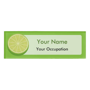 Badge D'identification Halte Lime