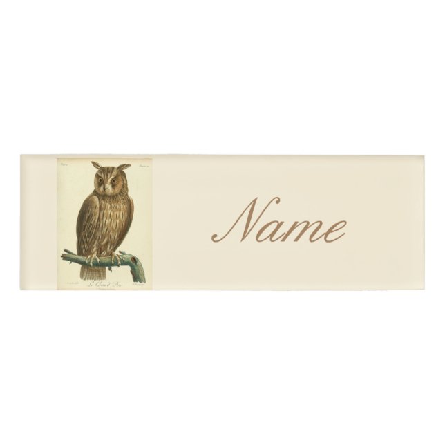 Badge D'identification Hibou de la Grande Corne Thunder_Cove (Devant)