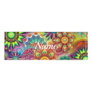 Badge D'identification Hippie Super Techno Psychedelic Thunder_Cove
