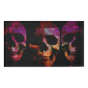 Badge D'identification Horror Movie Concept Arrière - plan avec Hallowee