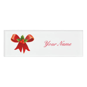 Badge D'identification Houx rouge Thunder_Cove de ruban