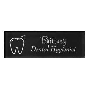 Badge D'identification Hygiéniste Dentaire Mignonne ASBD