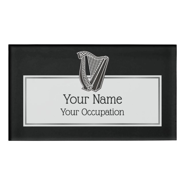 Badge D'identification Icône Harpe (Devant)