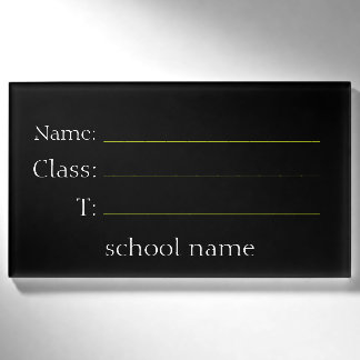 Badge D'identification ID étudiant simple