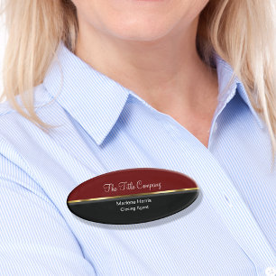 Badge D'identification Immobiliers d'agent fermant chic