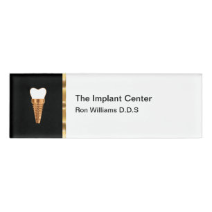 Badge D'identification Implants dentaires classiques Nom du personnel Tag