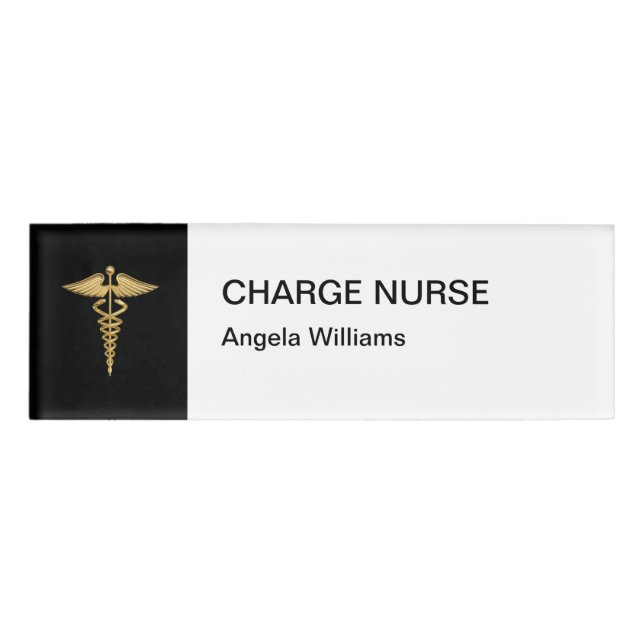 Badge D'identification Infirmier en chef Médicale chic (Devant)